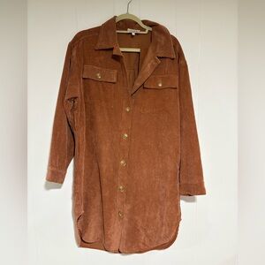 Aura Copper Corduroy Utility Jacket